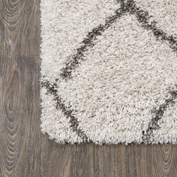 Inca Moroccan Diamond Shag Area Rug